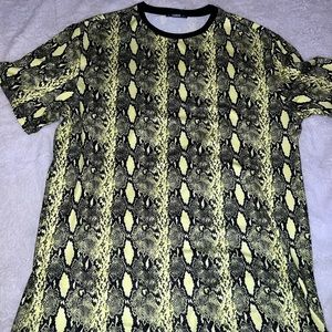 Snake skin mens shirt